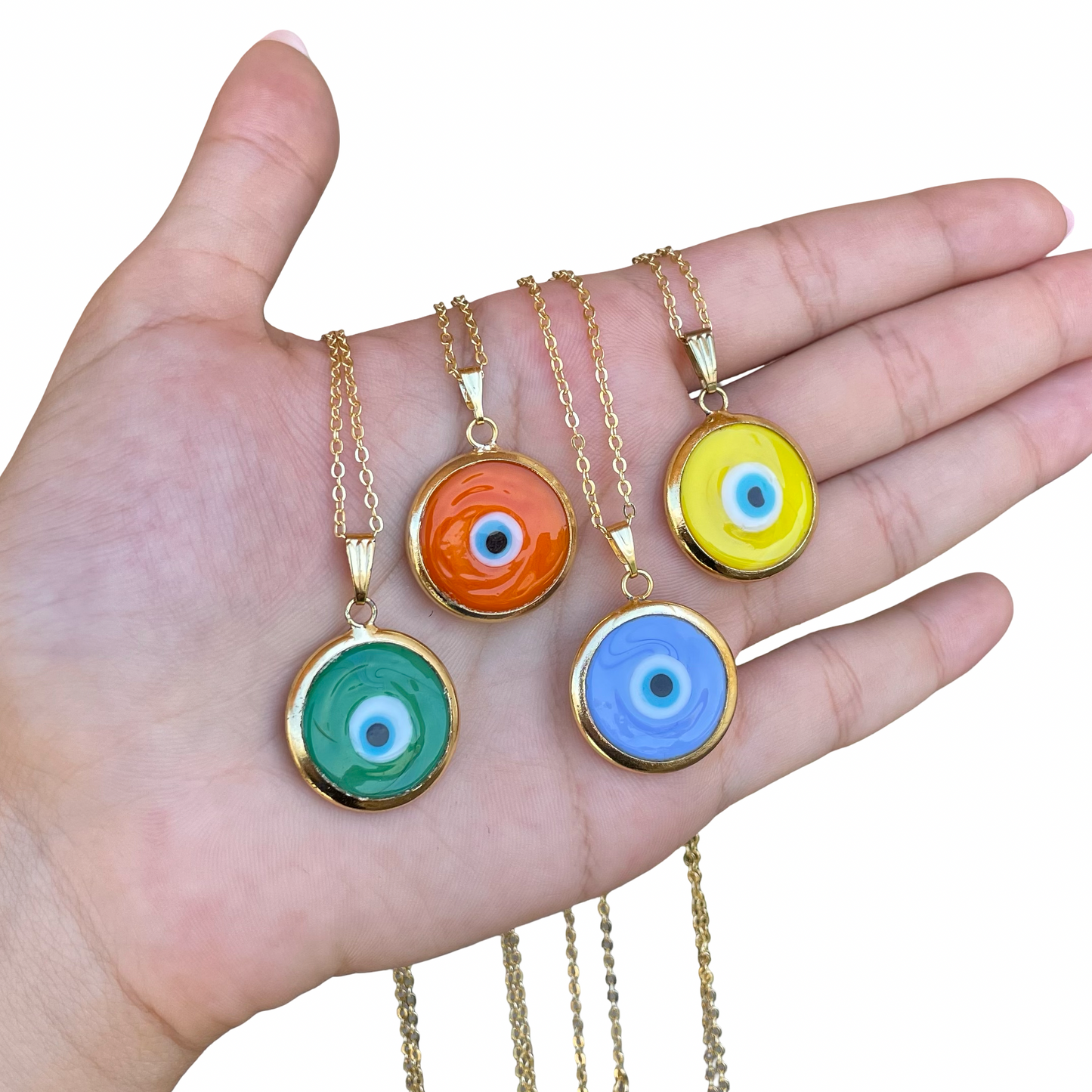 Round Evil Eye Necklace