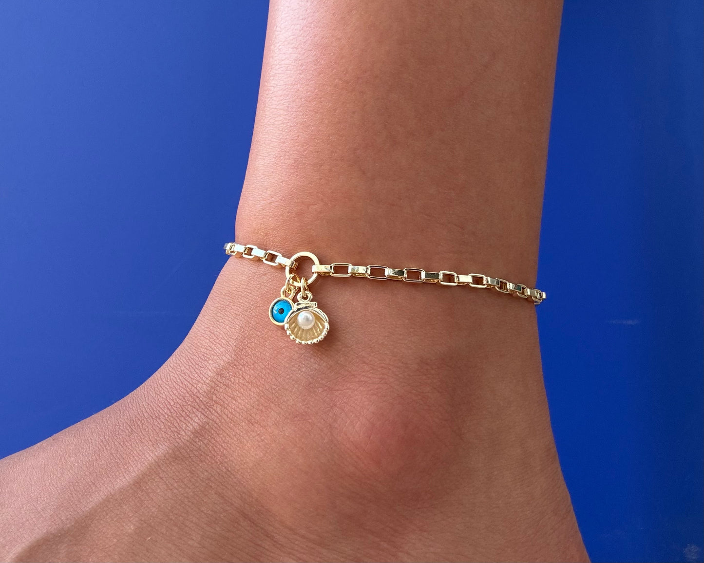 Nazar Shell Anklet
