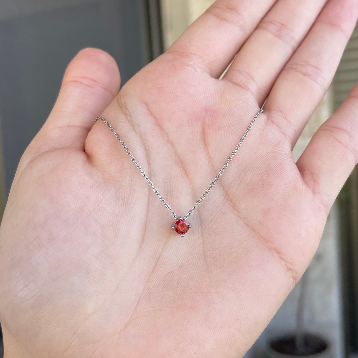 Red Dot Necklace