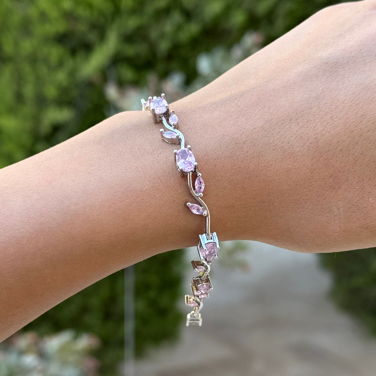Pink Tulip Bracelet
