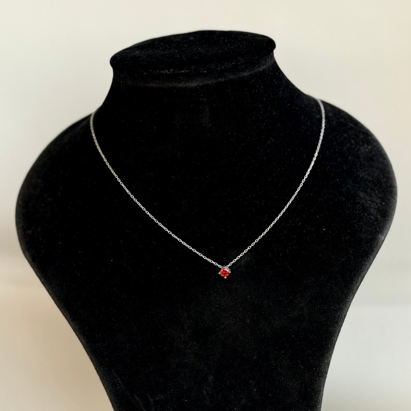 Red Stud Necklace