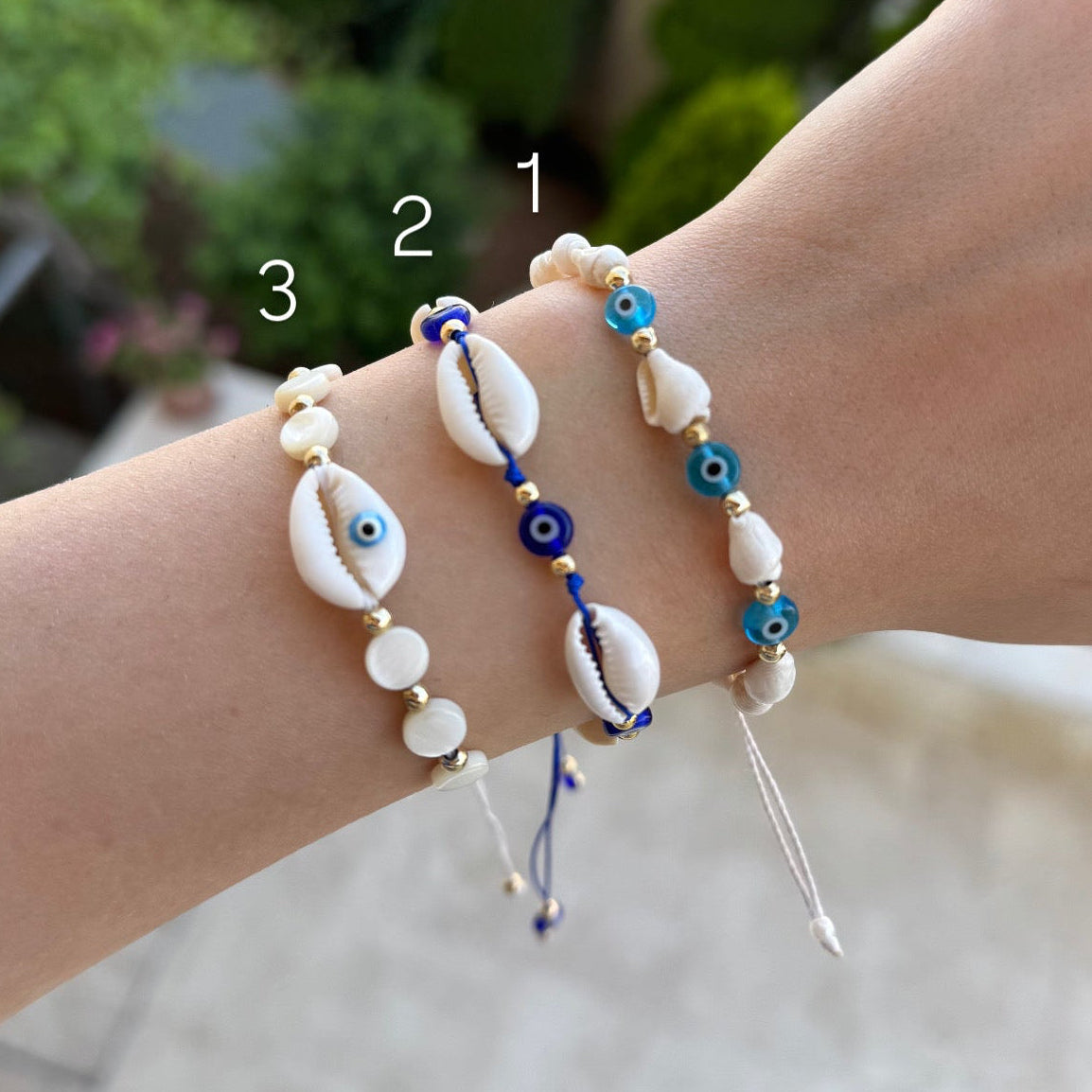 Nazar Seashell Bracelets