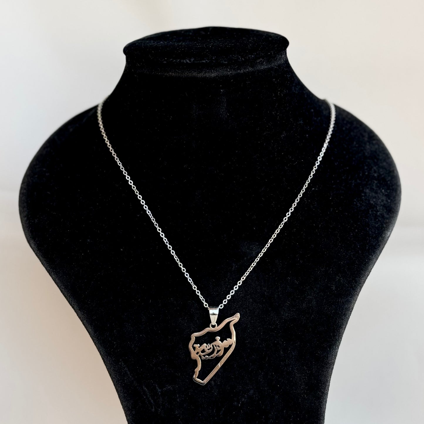 Syria Map Necklace