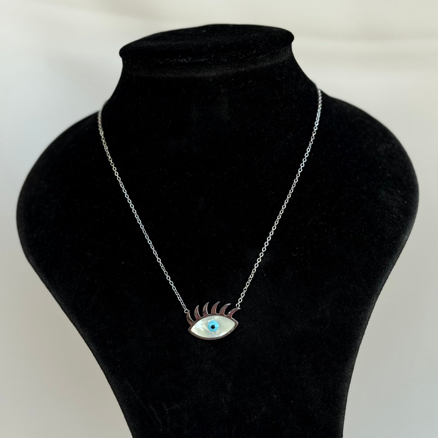 Lashed Evil Eye Necklace
