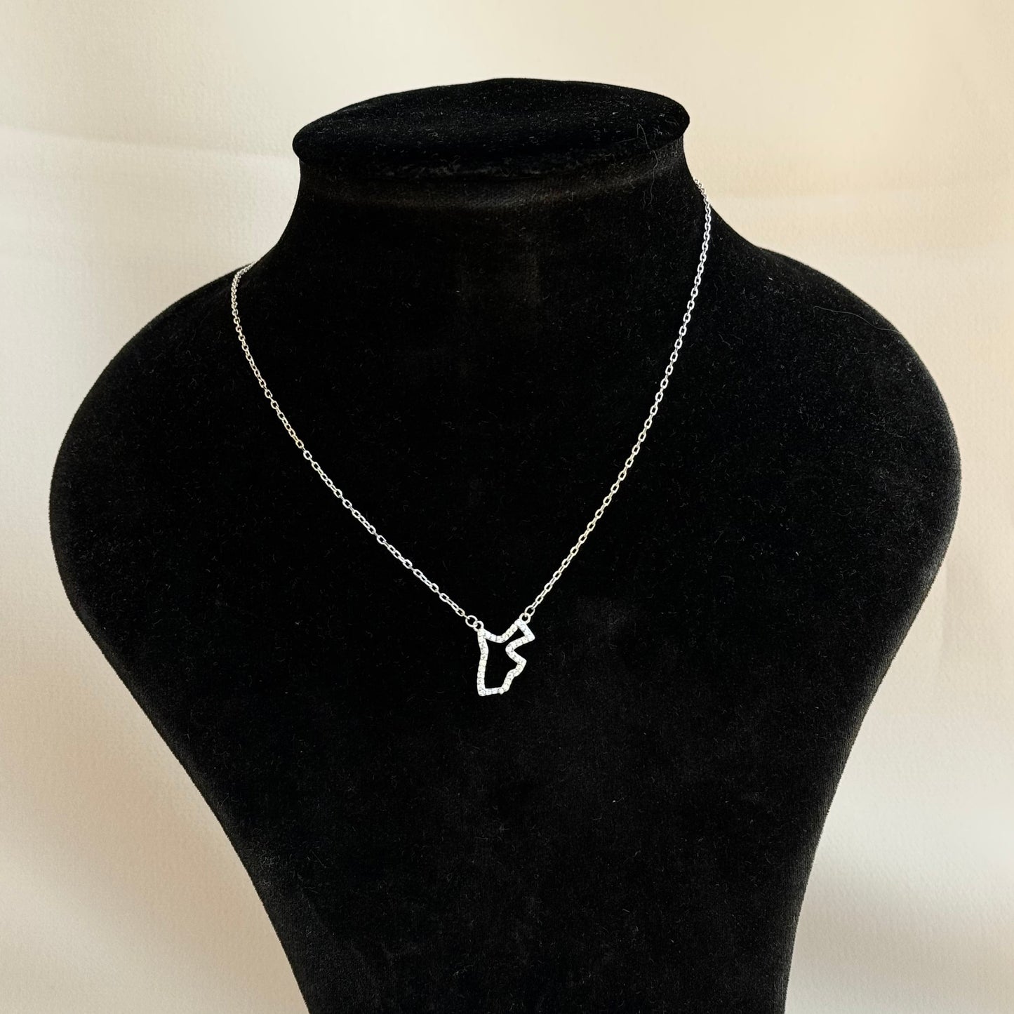 Small Jordan Map Necklace