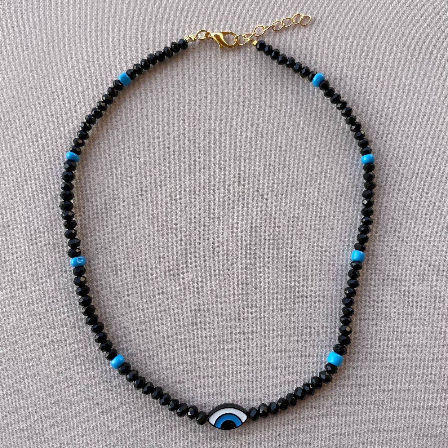 Black Crystals Eye Choker
