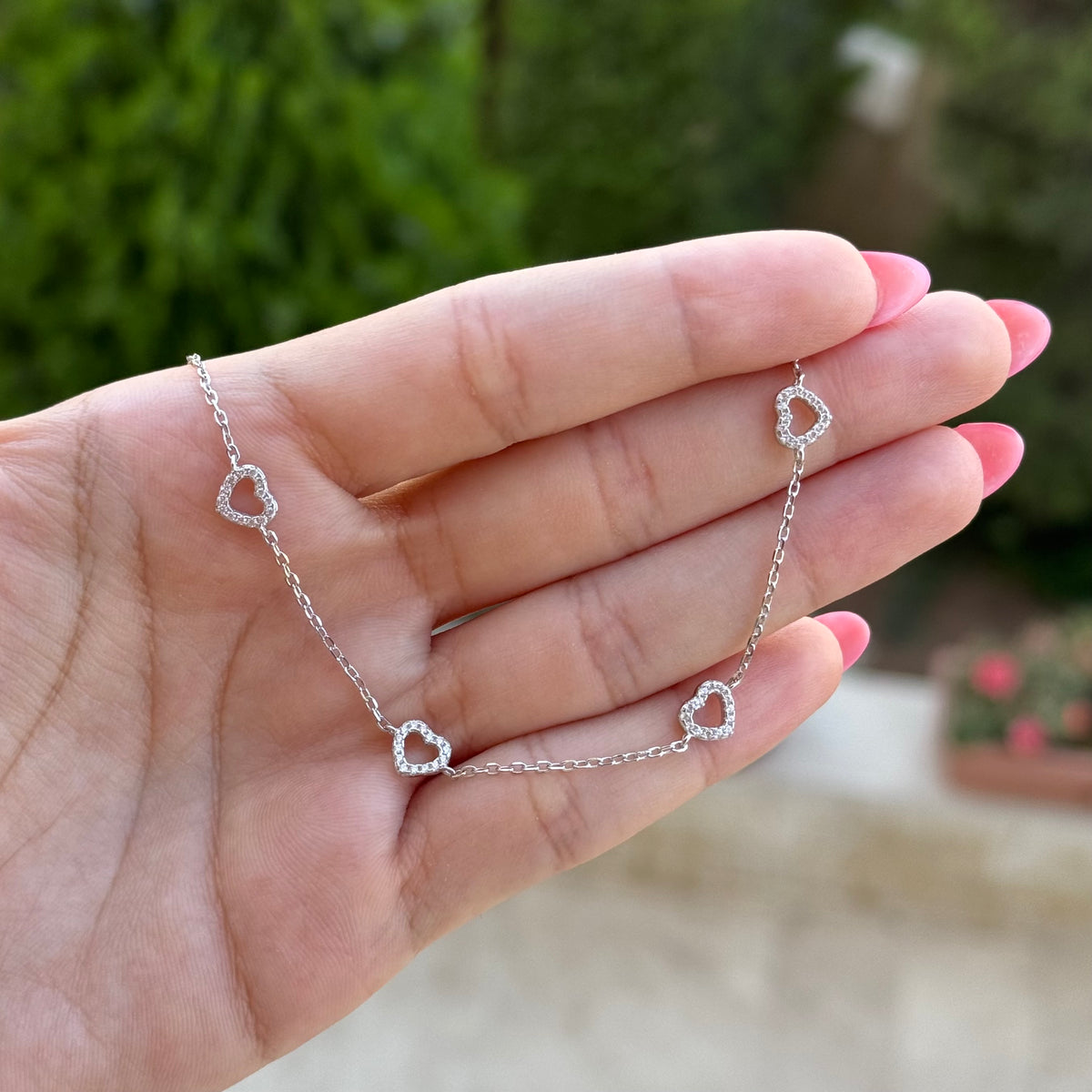 Studded Hearts Bracelet
