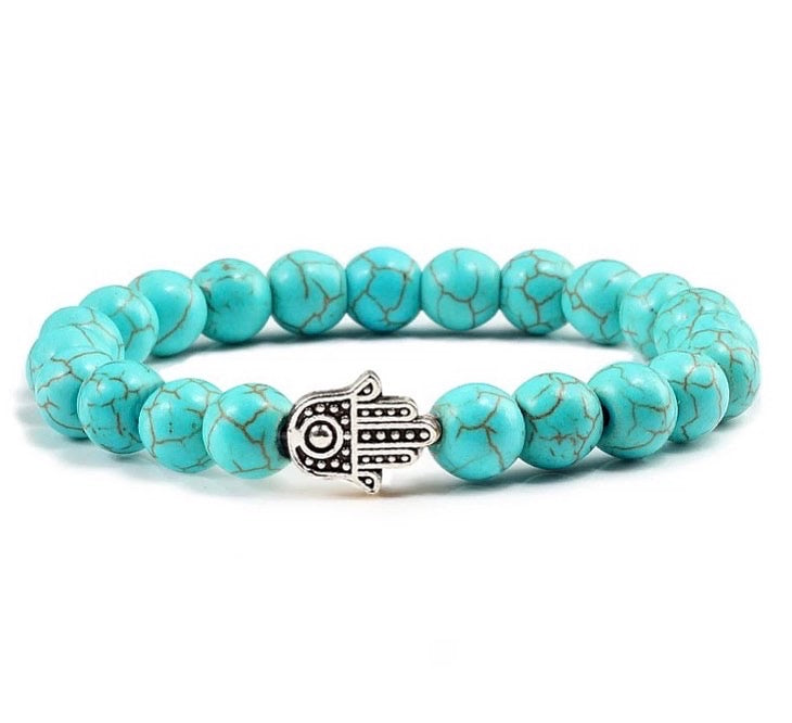 Hamsa Stone Bracelet