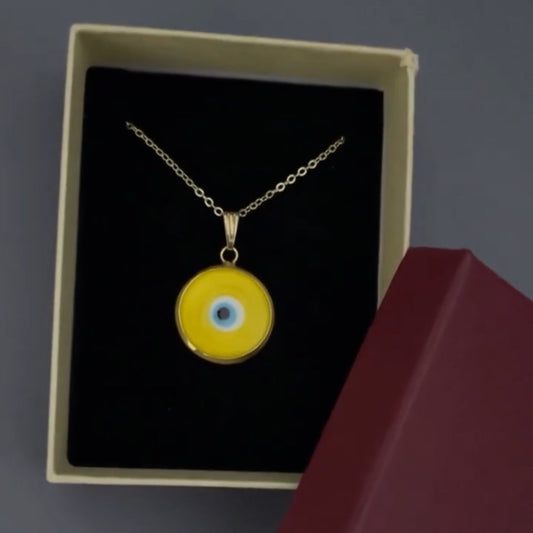 Round Evil Eye Necklace
