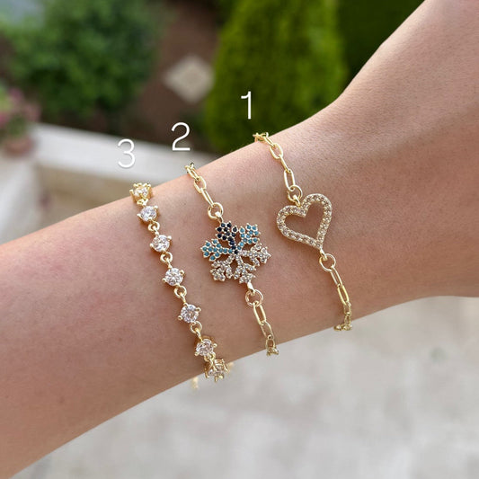 Paperclip Charm Bracelets
