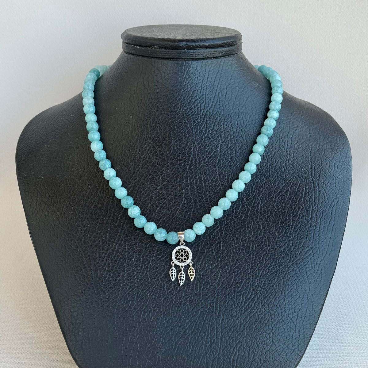 Dream Catcher Aquamarine Necklace