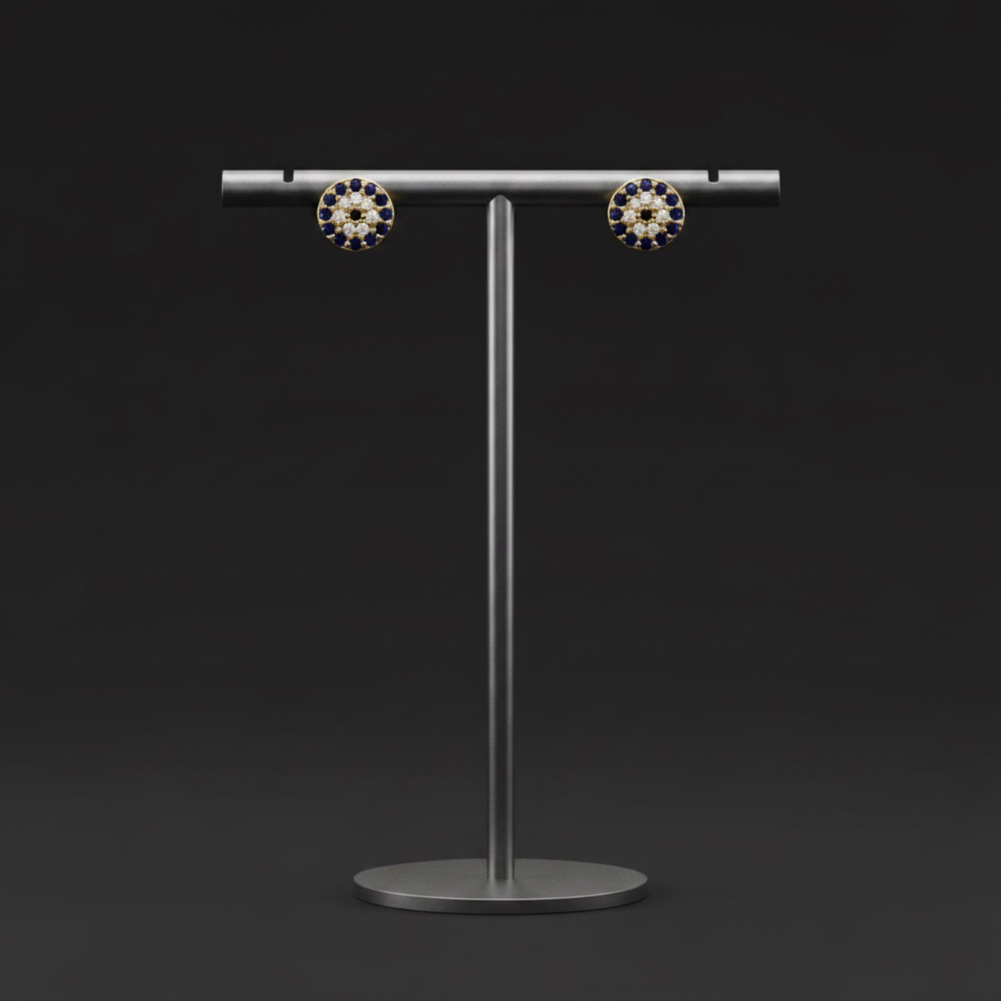 Studded Evil Eye Earring