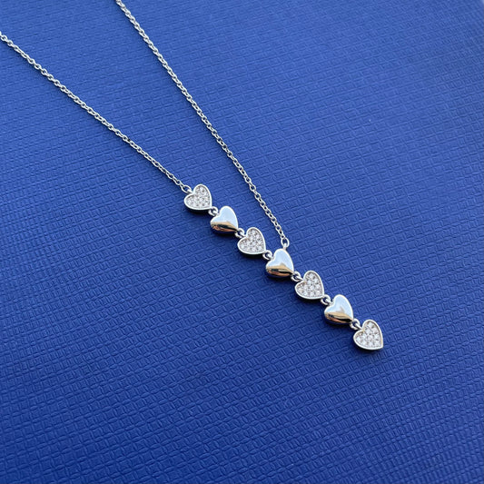 Hearts Drop Necklace