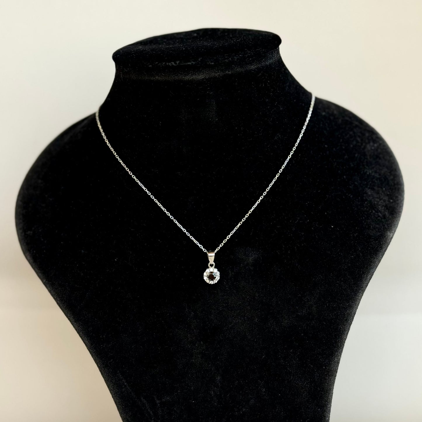 Black Stud Necklace