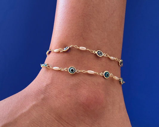 Nazar Pearlina Anklet