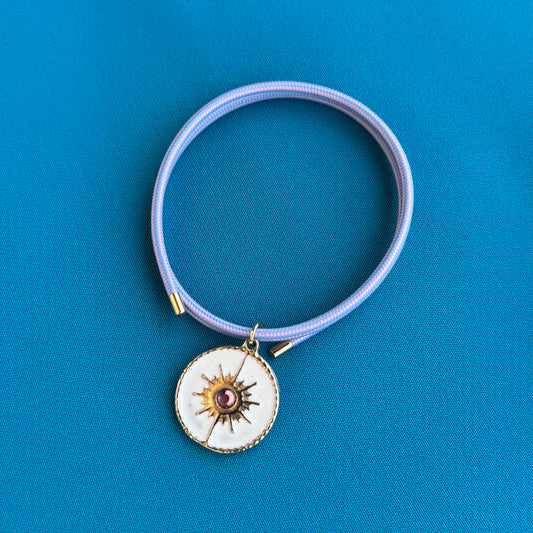Purple Stud Magnet Necklace