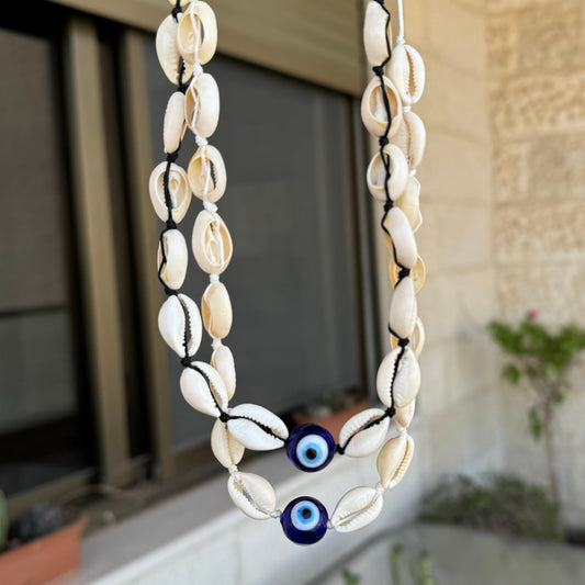 Evil Eye Seashell Necklace