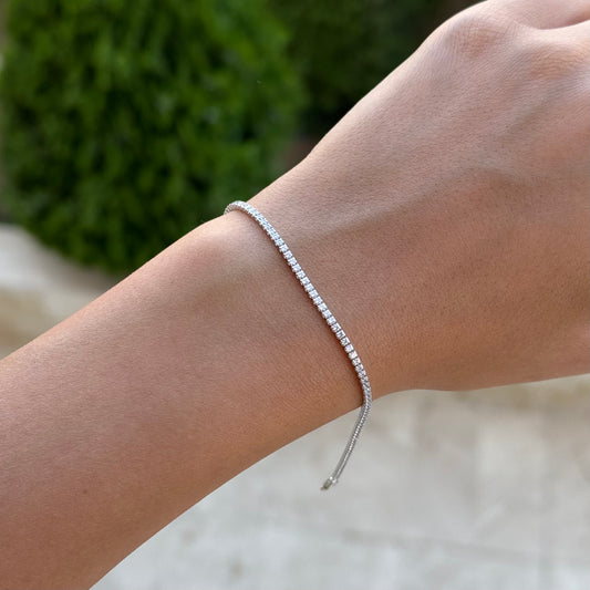 Thin Tennis Bracelet