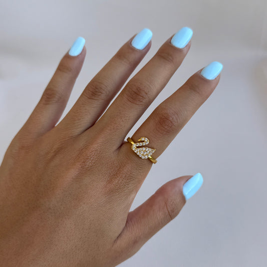 Swarovski Swan Ring