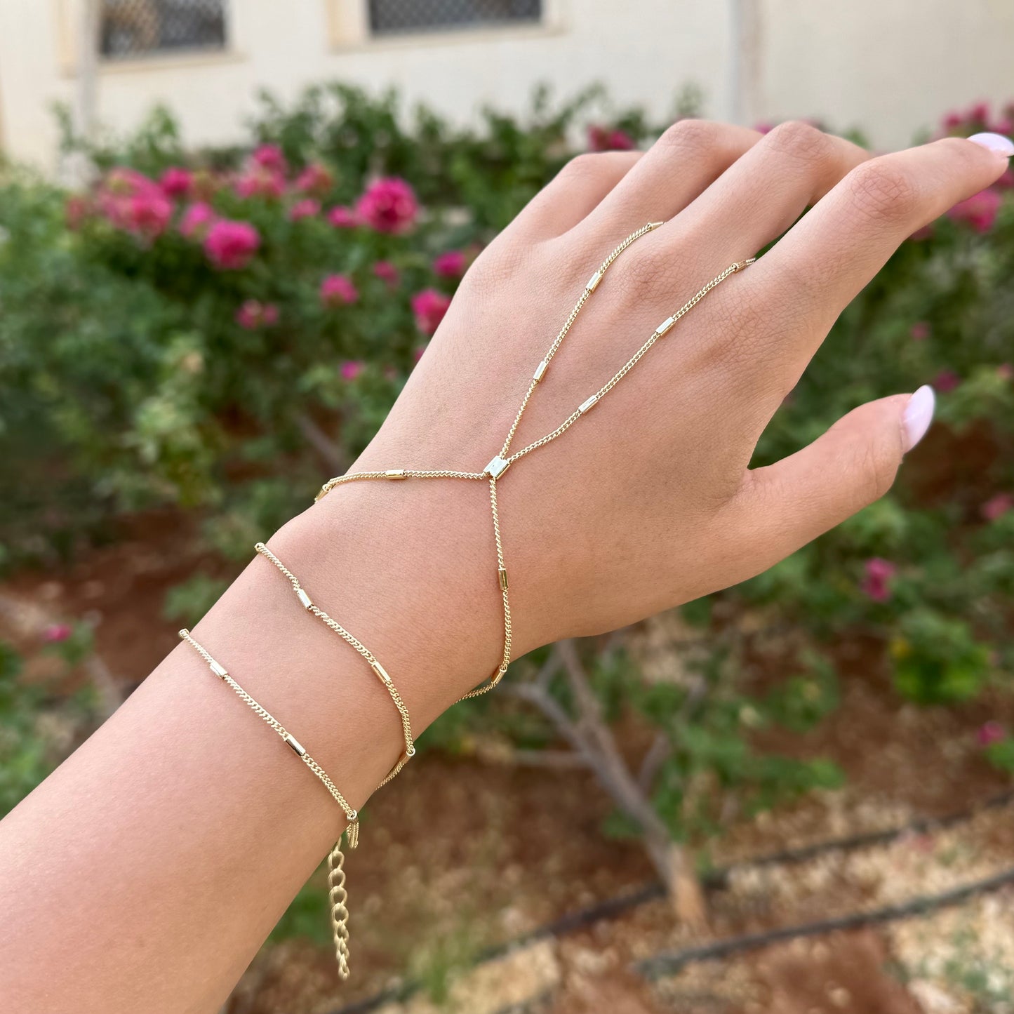 Double Wrap Hand Chain