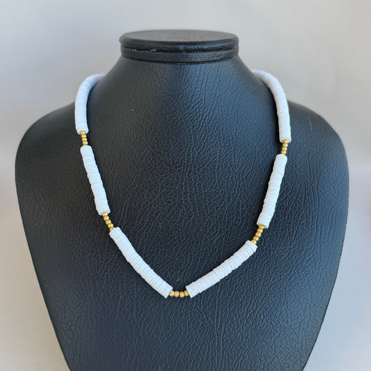 White & Gold Candy Necklace