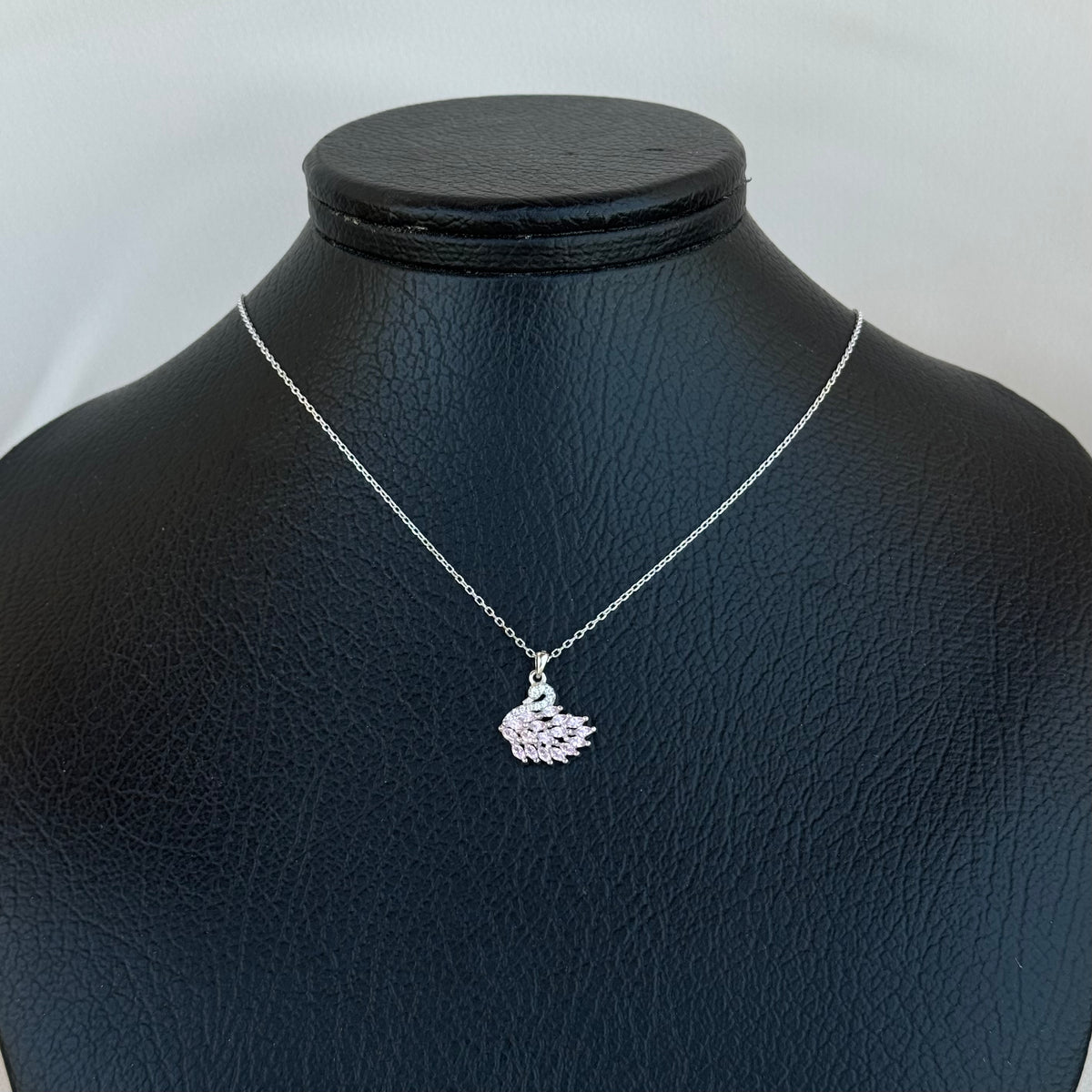 Pink Swan Necklace