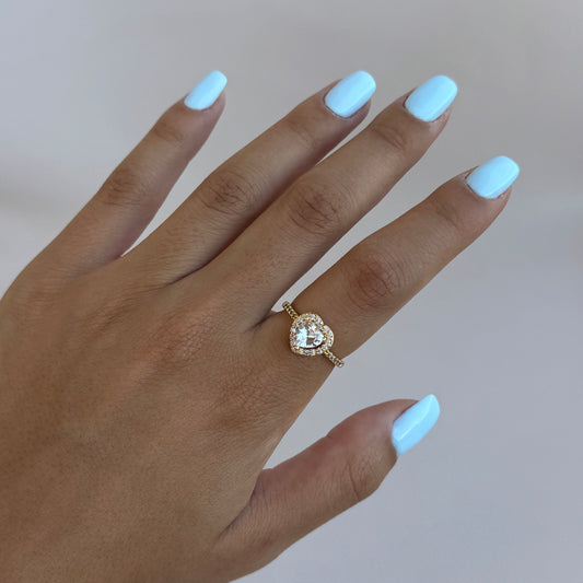 Studded Heart Ring