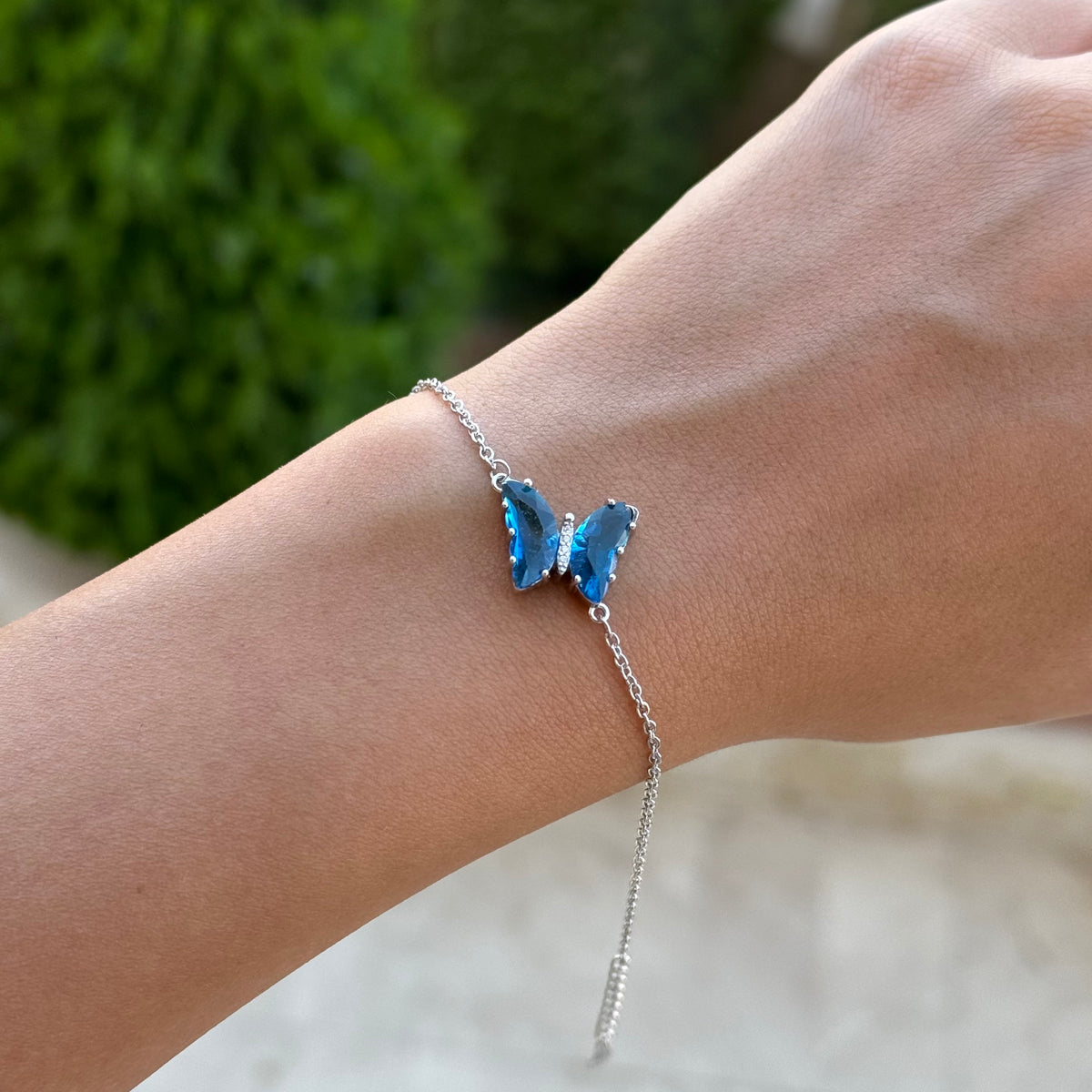 Blue Butterfly Bracelet