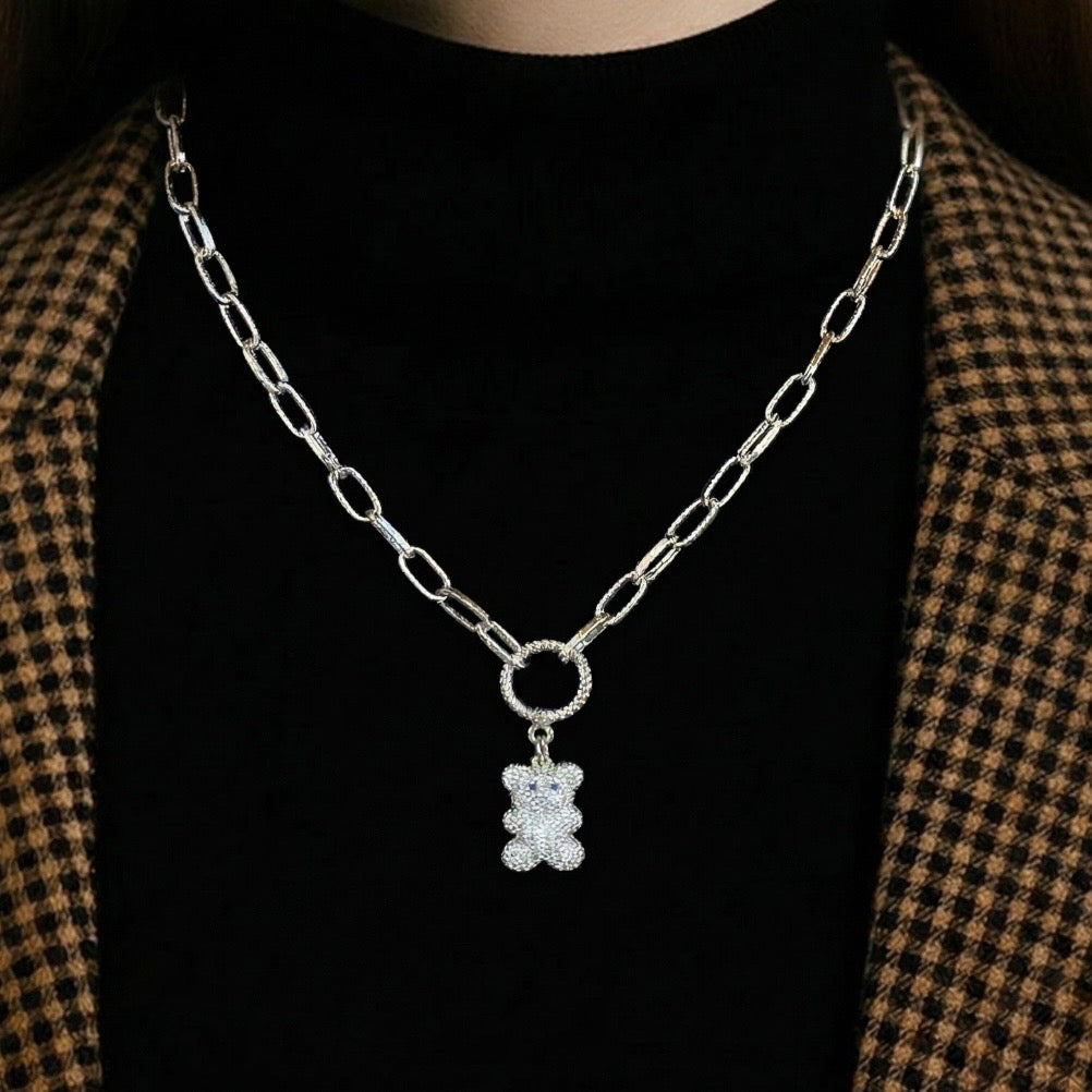 Teddy Bear Chain Necklace