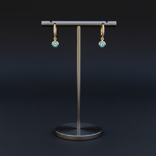Evil Eye Hoops