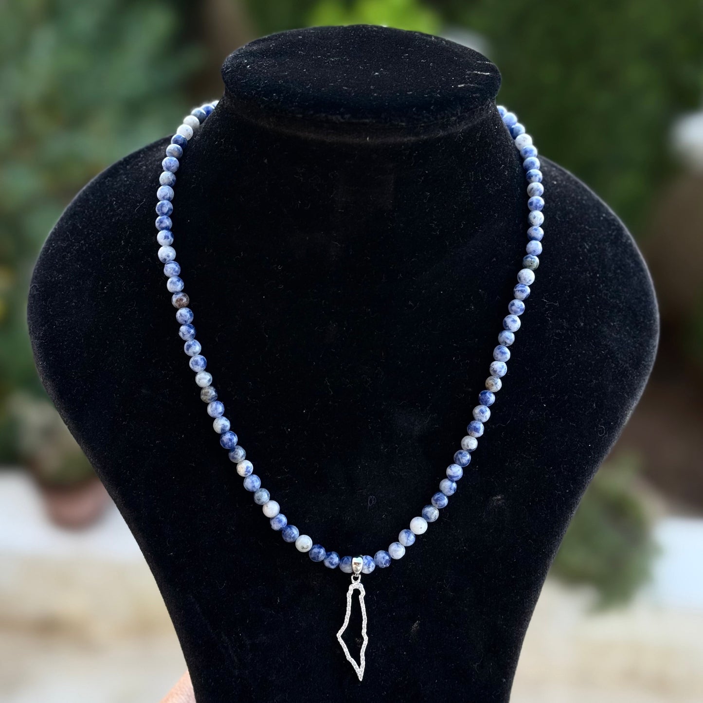 Studded Palestine Stone Necklace