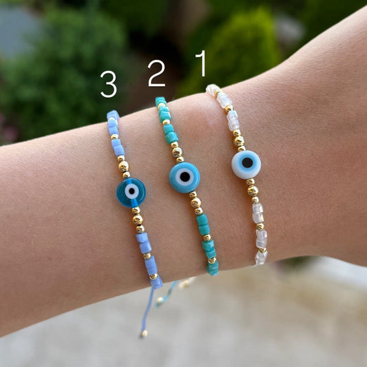 Miyuki Evil Eye Bracelet
