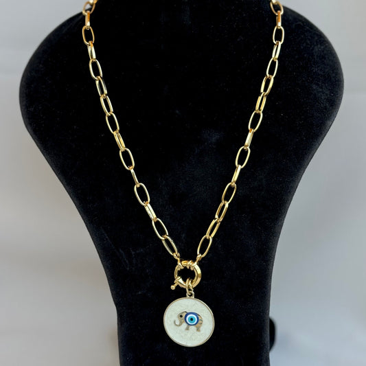Elephant Paperclip Necklace