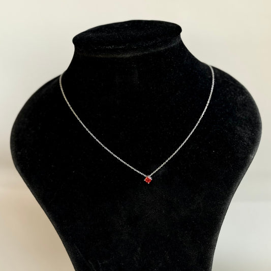 Red Stud Necklace