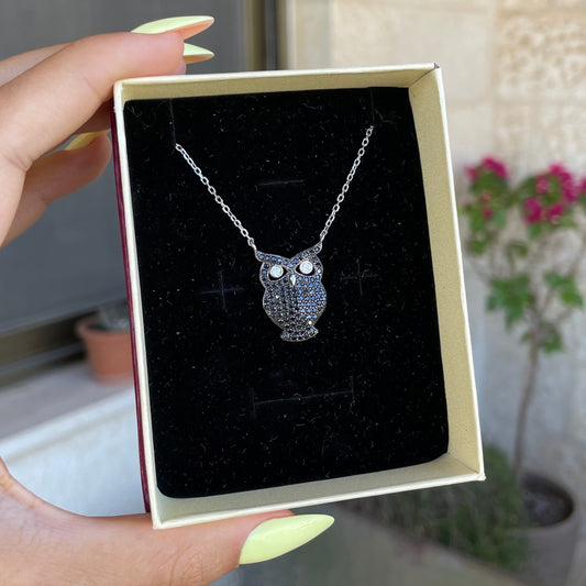 Black Owl Necklace