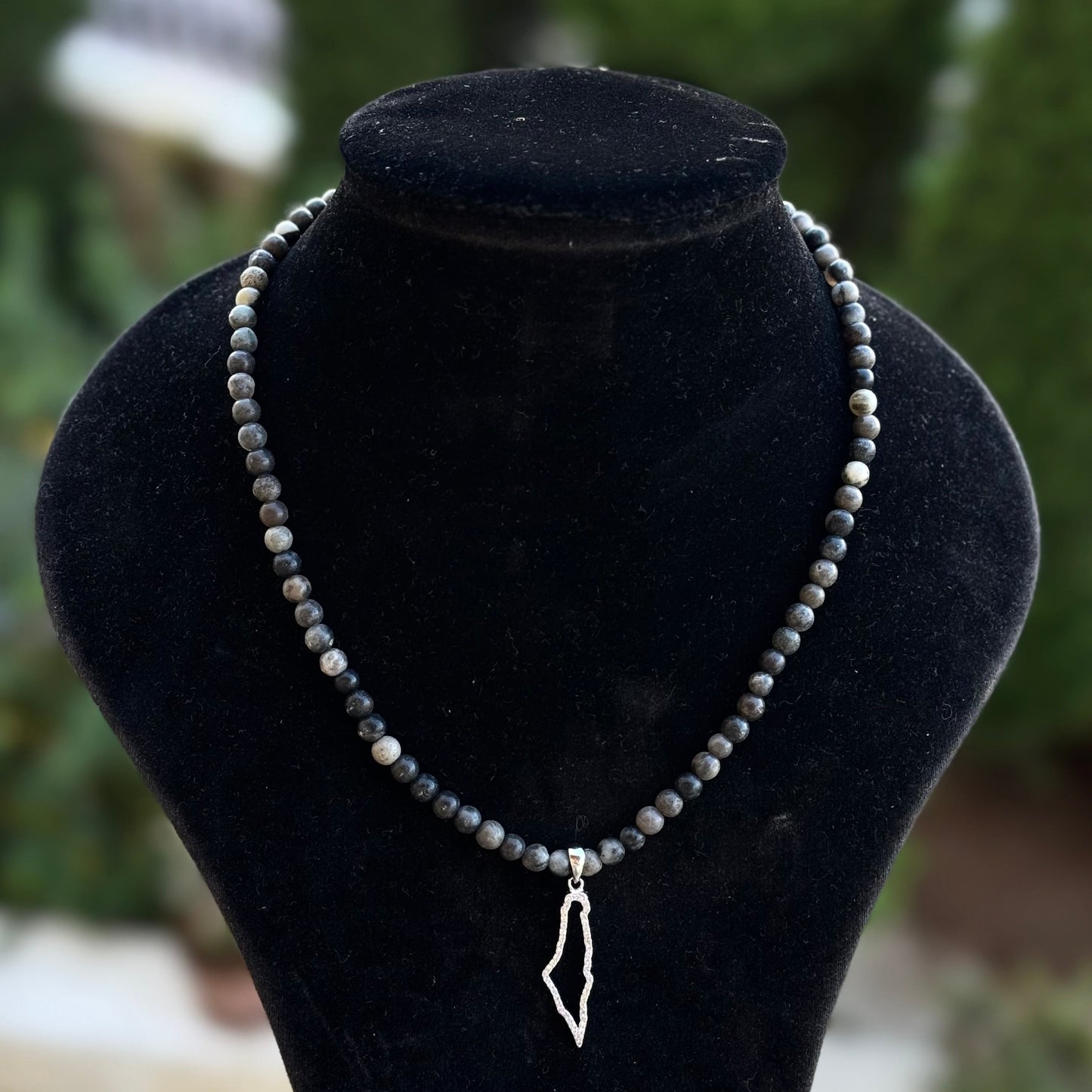 Studded Palestine Stone Necklace