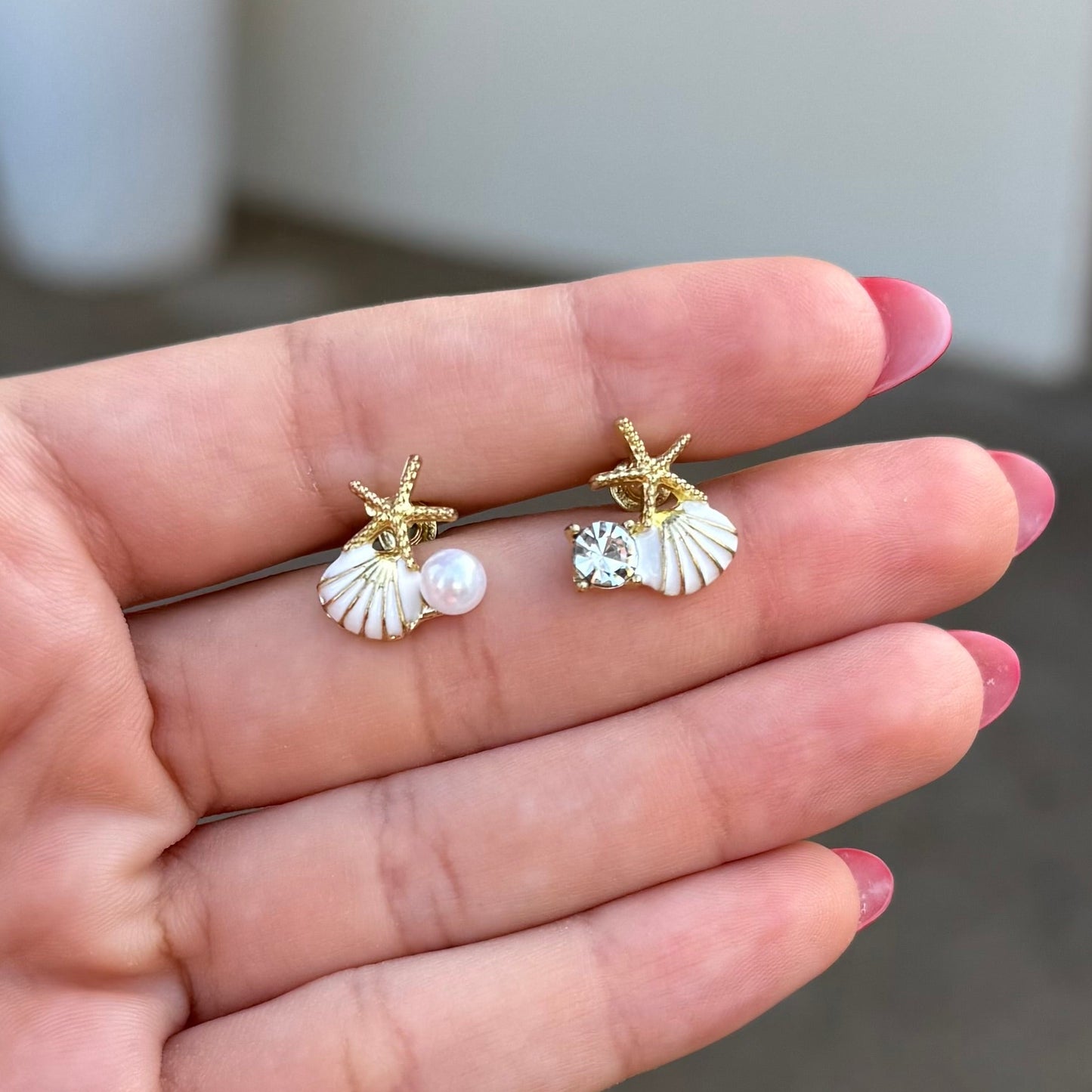 Starfish Shell Earring