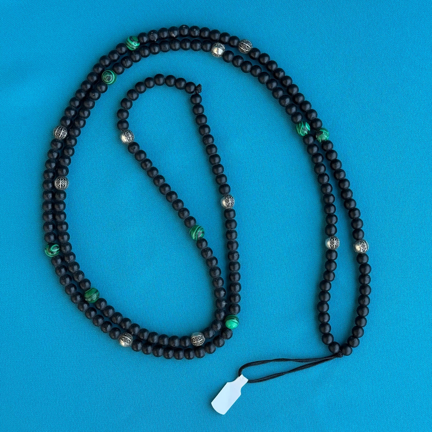 Black Onyx n Malachite Mobile Strap