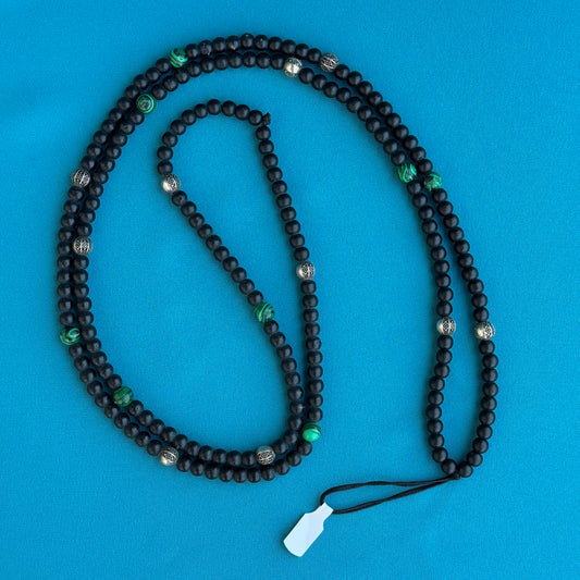 Black Onyx n Malachite Mobile Strap