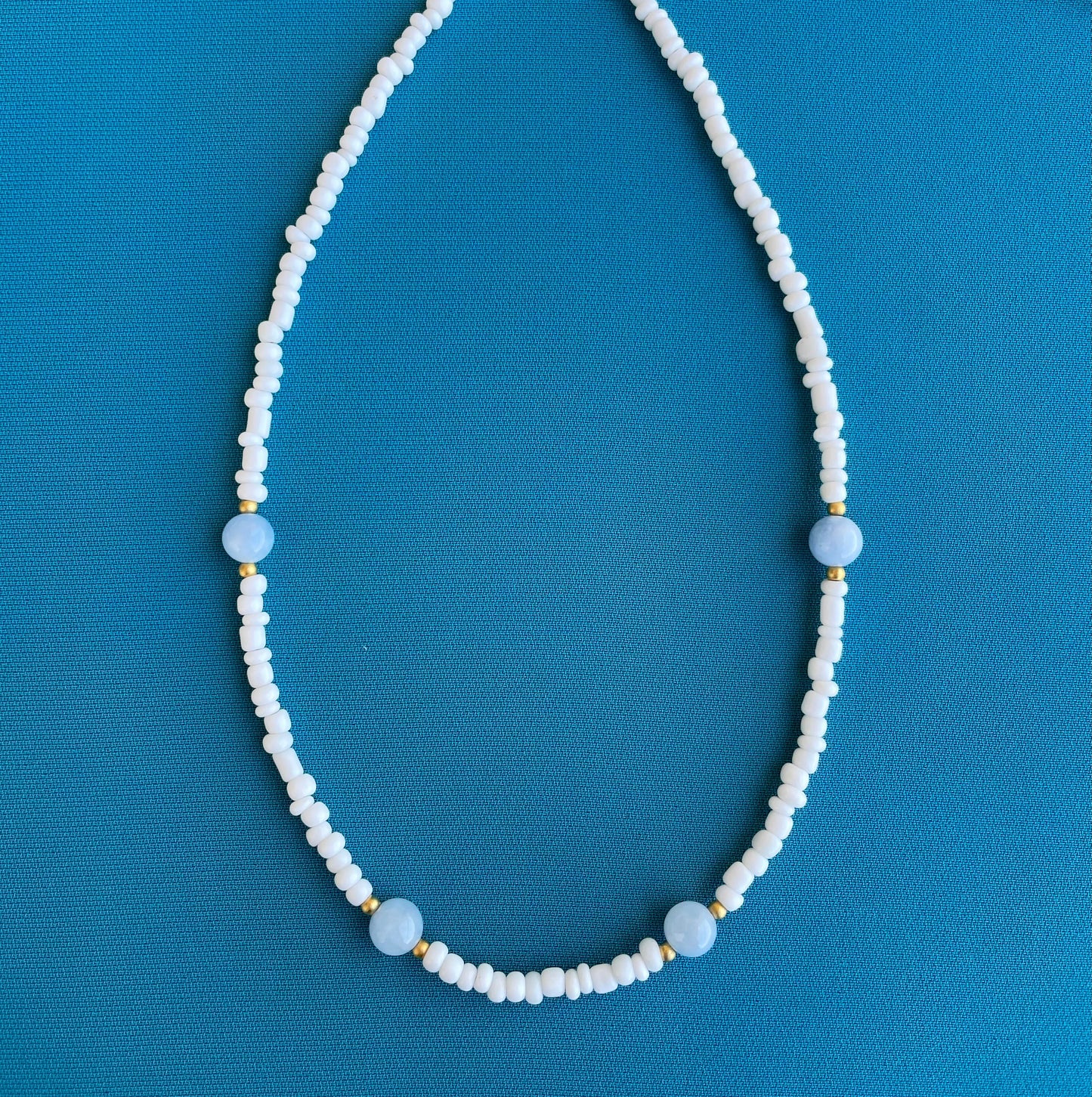 Chalcedony White Choker