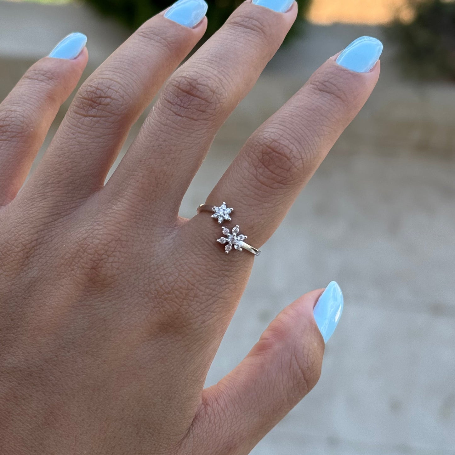 Double Flower Ring