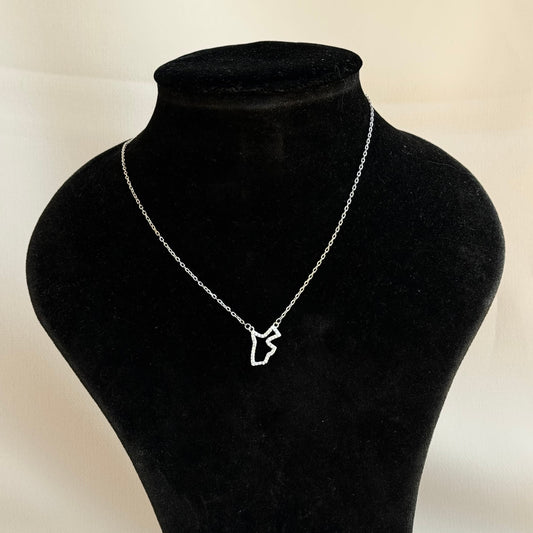 Small Jordan Map Necklace