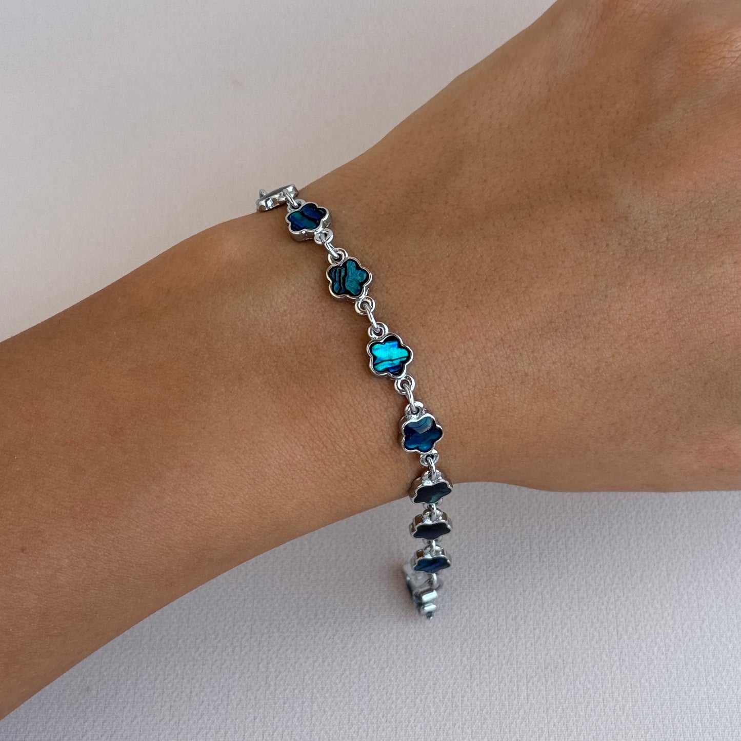 Blue Flower Bracelet