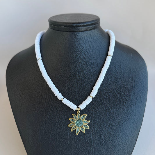 Sparkle Blue Sun Candy Necklace