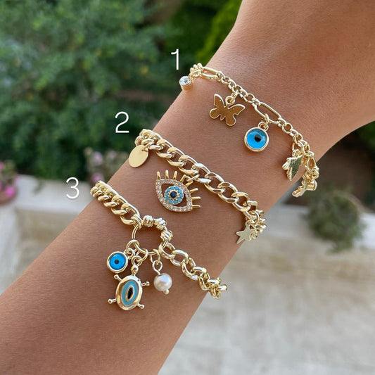 Dangling Pendants Chain Bracelets