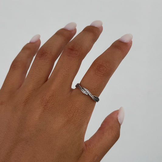Studded Braided Ring