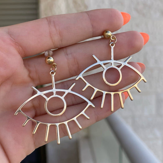 Outlined Eye Earring