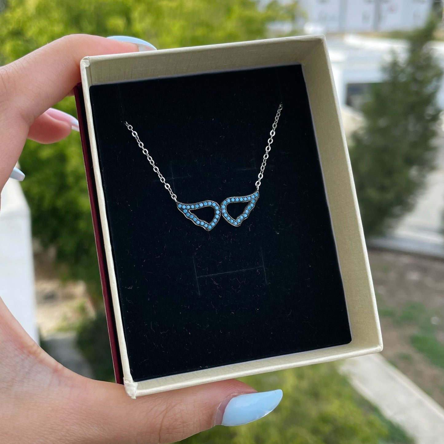 Blue Wings Necklace