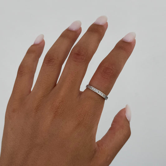 Thick Pavé Eternity Ring