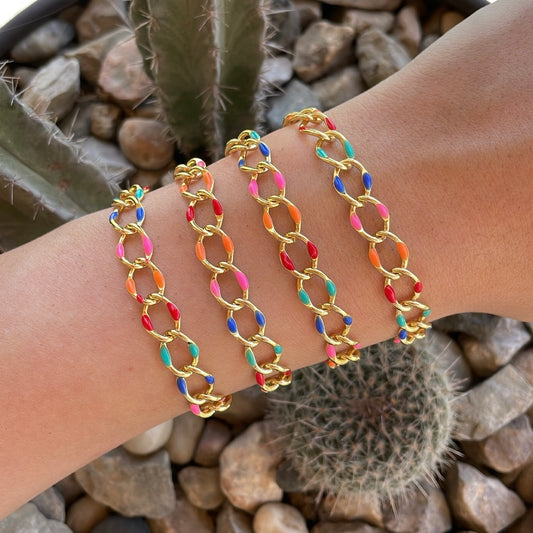 Rainbow Chain Bracelet